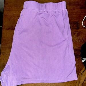 ✨Purple two-piece matching crop/shorts set✨